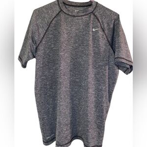 Nike Dri-fit Men's Heathered Gray Short Sleeve Tee